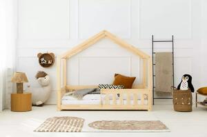 Letto per bambini in legno di pino di colore naturale 120x200 cm Mila RMP - Adeko