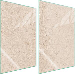 Piastre copri fornelli 2 pezzi 35x52 Copri piano cottura in Vetroceramica tagliere in vetro ardesia beige