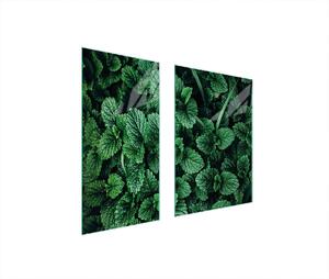 Piastre copri fornelli 2 pezzi 75x52 Copri piano cottura in Vetroceramica tagliere in vetro melissa verde