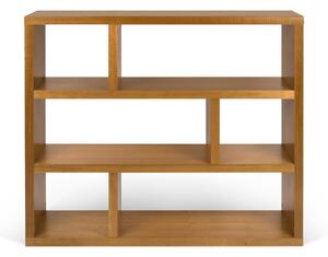 Libreria in legno esotico 120x105 cm Dublin - TemaHome