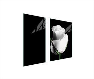 Piastre copri fornelli 2 pezzi 75x52 Copri piano cottura in Vetroceramica tagliere in vetro Rosa Nero