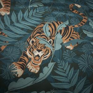 Biancheria da letto singola marrone-verde 135x200 cm Tropic Tiger Leaf - Catherine Lansfield