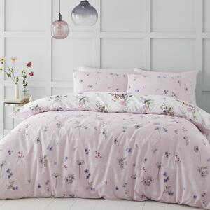 Biancheria da letto rosa e bianca per letto matrimoniale 200x200 cm Songbird - Catherine Lansfield