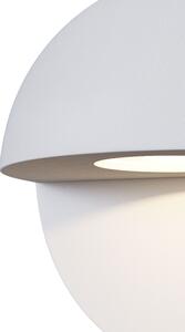 Maytoni Applique da parete a LED per esterno dal design moderno con diffusore rotondo Mezzo Alluminio Bianco 3000k Luce Calda 1 Lampadina Lumen 250