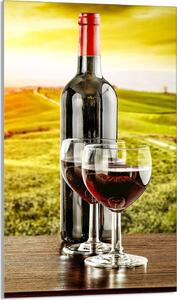 Piastra di copertura del piano cottura 30x52 Piastra di copertura del piano di cottura in Vetroceramica alzatina in vetro tagliere decorativo, paesaggio del vino