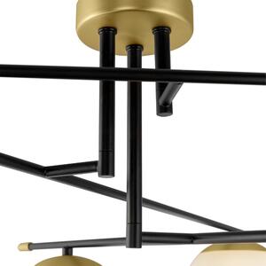 Maytoni Lampada da soffitto con diffusori a boccia dal design moderno Nostalgia Nero/Oro