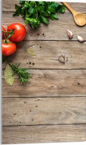 Piastra copri fornelli 30x52 Piastra copri piano cottura in Vetroceramica alzatina in vetro tagliere decorativo, pomodori in legno