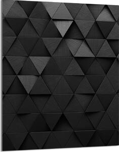 Piastra copriforno 40x52 Coperchio per piano cottura in Vetroceramica Paraspruzzi Piastra in vetro Tagliere decorativo, motivo nero