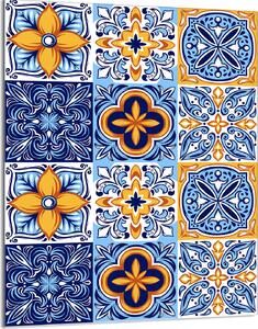 Piastra di copertura del piano cottura 40x52 Coperchio del piano cottura in Vetroceramica Paraspruzzi Piatto in vetro Tagliere decorativo, pezzo a mosaico