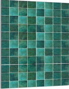 Piastra di copertura del piano cottura 40x52 Coperchio del piano cottura in Vetroceramica Paraspruzzi Piatto in vetro Tagliere decorativo, piastrelle turchesi