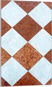 Piastra di copertura del piano cottura 30x52 in Vetroceramica, alzatina in vetro, tagliere decorativo, piastrelle marroni