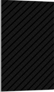 Piastra copriforno 30x52 Coperchio per piano cottura in Vetroceramica Paraspruzzi Piatto in vetro Tagliere decorativo, motivo nero