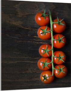 Piastra copri fornelli 40x52 Piastra copri piano cottura in Vetroceramica alzatina in vetro tagliere decorativo, pomodori in legno