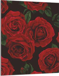 Piastra copri fornelli 40x52 Piastra copri piano cottura in Vetroceramica alzatina in vetro tagliere decorativo, rose rosse