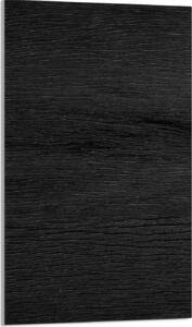 Piano cottura 30x52 Coperchio in Vetroceramica Paraspruzzi Piatto in vetro Tagliere decorativo, legno Nero
