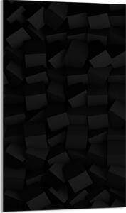 Piastra copriforno 30x52 Coperchio per piano cottura in Vetroceramica Paraspruzzi Piatto in vetro Tagliere decorativo, motivo nero