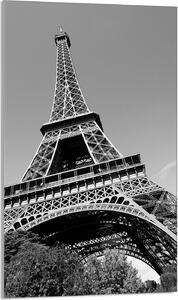 Piano cottura 30x52 Coperchio in Vetroceramica Paraspruzzi Piatto in vetro Tagliere decorativo, Torre Eiffel Grigio