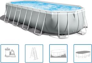 Set piscina Intex Prism Frame Oval 610x305x122 cm 26798GN