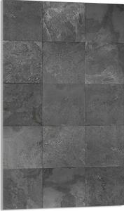 Piano cottura 30x52 Coperchio per piano cottura in Vetroceramica Paraspruzzi Piatto in vetro Tagliere decorativo, motivo grigio
