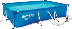 Piscina rettangolare in plastica 3 x 2,55 m H. 66 cm