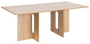 Tavolo da pranzo in legno chiaro 200 x 100 cm stile moderno soggiorno Beliani