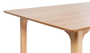 Tavolo da pranzo in legno chiaro moderno 160 x 90 cm stile moderno soggiorno contemporaneo Beliani