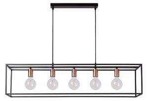 Lucide Illuminazione Lampadario a sospensione a 7 pendenti con diffusori in  vetro dal design moderno collezione Maloto