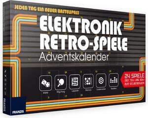 Calendario dell'Avvento FRANZIS per giochi elettronici retrò 2019 | 24 giochi degli anni '70 e '80 da assemblare senza saldature | Ogni giorno un nuovo divertimento creativo | Adatto a partire dai 14 anni