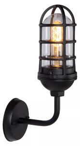 Lucide Applique da esterno moderna struttura in alluminio e paralume in  vetro Limal Alluminio Nero E27 60W 1 Lampadina Lampade da Parete per Esterno