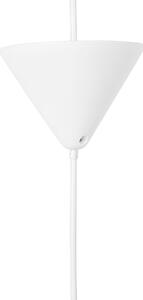 Lampadario di colore Bianco Grande Paralume Forma di Fiore Ninfea Design Moderno contemporaneo Beliani