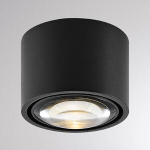 Molto Luce Plafoniera LED da esterni MAG MINI, nera, Ø 9 cm, CCT dimmerabile, IP44 dimmerabile, Nero, Bagno, Alluminio, Moderno, Plafoniera