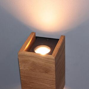 FISCHER & HONSEL Shine Wood applique a LED 2xGU10 10x18cm