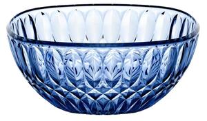 Contenitore insalatiera Piccola l. 21 Decoro Vanity Pio eTito Toso in acrilico Bio-based Dimensioni L �21xh9,3cm - 2130 cc Blu denim