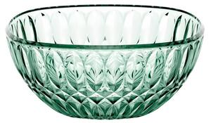 Contenitore insalatiera Piccola l. 21 Decoro Vanity Pio eTito Toso in acrilico Bio-based Dimensioni L �21xh9,3cm - 2130 cc Verde matcha