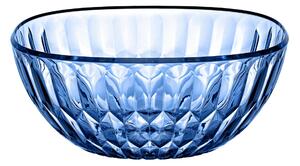 Contenitore insalatiera in Cristallo Acrilico Bio-based VANITY Dimensioni �30xh13 cm - 6280 cc in scatola serigrafata Colore Blu Denim