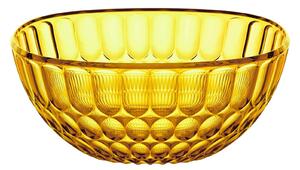 Contenitore insalatiera Media l. 25 Decoro Vanity Pio eTito Toso in acrilico Bio-based Dimensioni L �25xh11 cm - 2500 cc Giallo Zafferano