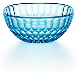 Contenitore insalatiera Media l. 25 Decoro Vanity Pio eTito Toso in acrilico Bio-based Dimensioni L �25xh11 cm - 2500 cc Azzurro mare