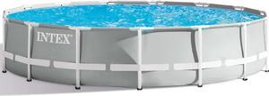 Intex 26724NP - Piscina rotonda intex prisma frame 457x107 cm con sistema di filtraggio
