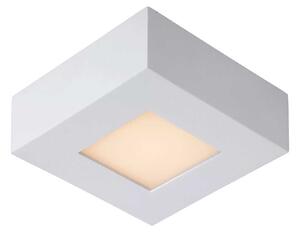 Moderno Faretto da soffitto o parete in alluminio verniciato bianco, 1 luce  a Led ( 5W ) dimmerabile.