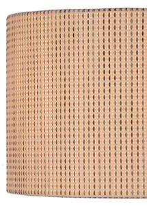 Lucide Piantana con struttura dal design moderno in legno e paralume in cotone Conos Legno E27 60W 1 Lampadina Piantane di Design,Piantane Moderne Piantane per Soggiorno,Piantane per Ufficio