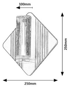 Rabalux 71407 - Applique da bagno ROSALINE LED/7W/230V IP44 nero/oro