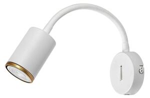 Rabalux 73110 - Faretto da parete NOLIE 1xGU10/15W/230V bianco
