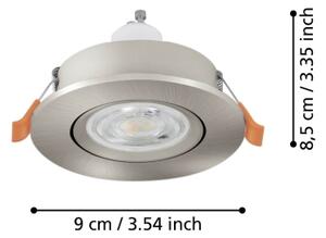 Eglo 902245 - Faretto LED da incasso BARRANCO 1xGU10/4,5W/230V cromo