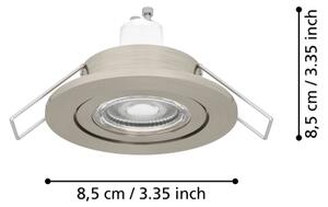 Eglo 902238 - Faretto LED da incasso per bagno BARRANCO 1xGU10/4,5W/230V IP44 cromo