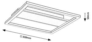 Rabalux 71476 - Plafoniera LED GLAVIAN, 24W, 230V, 33x33 cm