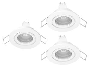 Eglo 902248 - SET 3x LED faretto da incasso per bagno BARRANCO 1xGU10/4,5W/230V IP44 bianco