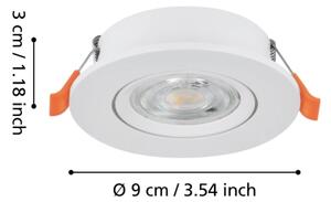Eglo 902261 - Faretto da incasso LED BARRANCO LED/4,8W/230V bianco