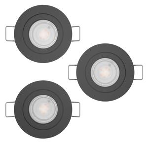 Eglo 902265 - Set da 3 faretti da incasso BARRANCO LED/4,8W/230V nero