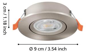 Eglo 902267 - Faretto da incasso LED BARRANCO LED/4,8W/230V, cromato
