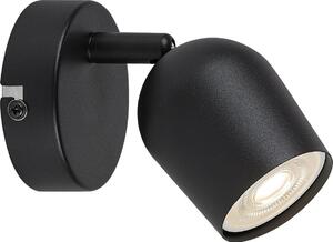 Rabalux 73101 - Faretto da parete orientabile LIANET 1xGU10/15W/230V nero
